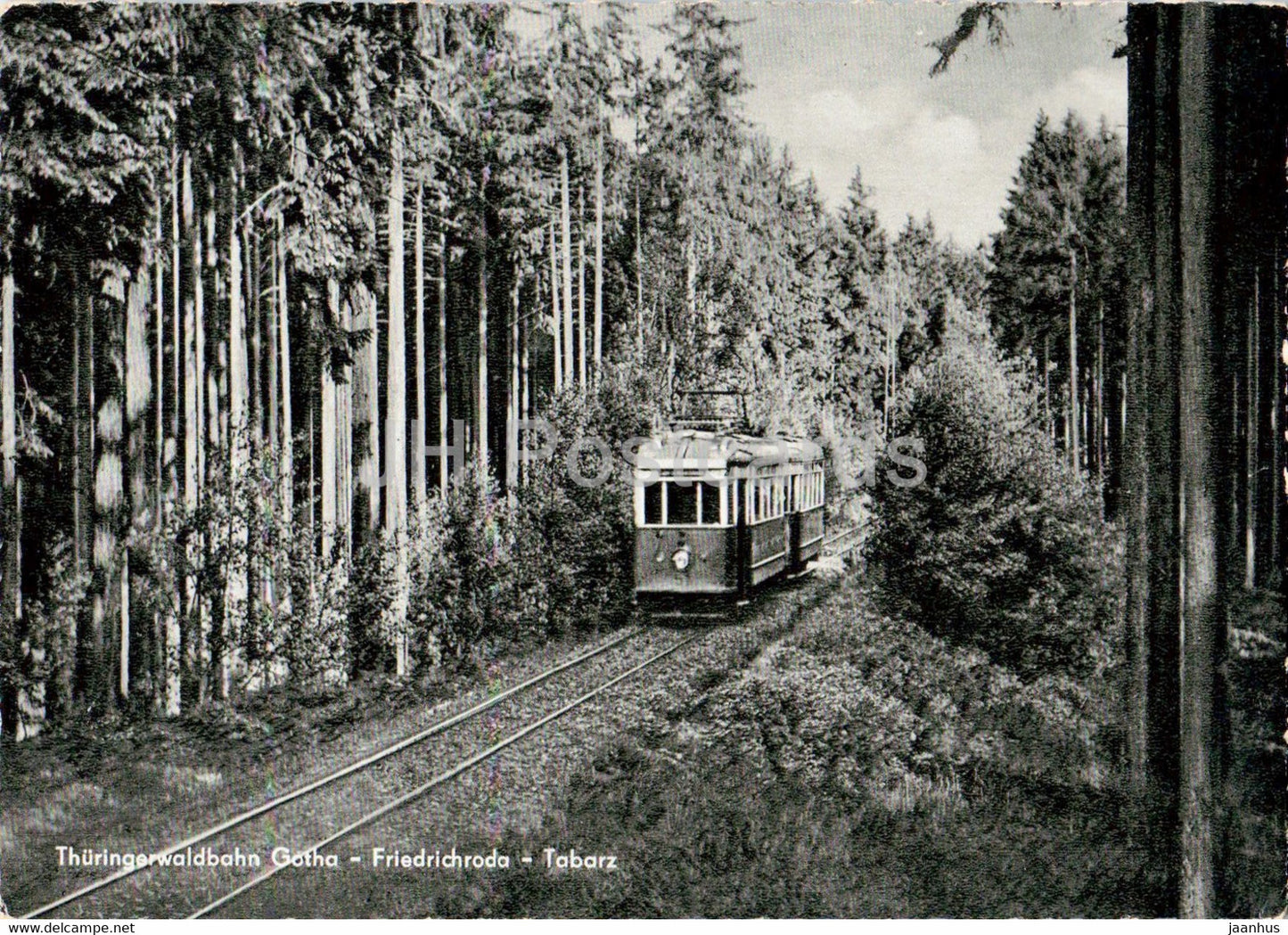 Thuringer Waldbahn Gotha Friedrichroda Tabarz - tram - old postcards - Germany - unused - JH Postcards