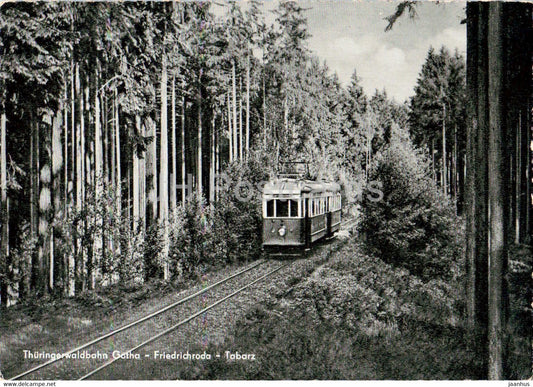 Thuringer Waldbahn Gotha Friedrichroda Tabarz - tram - old postcards - Germany - unused - JH Postcards