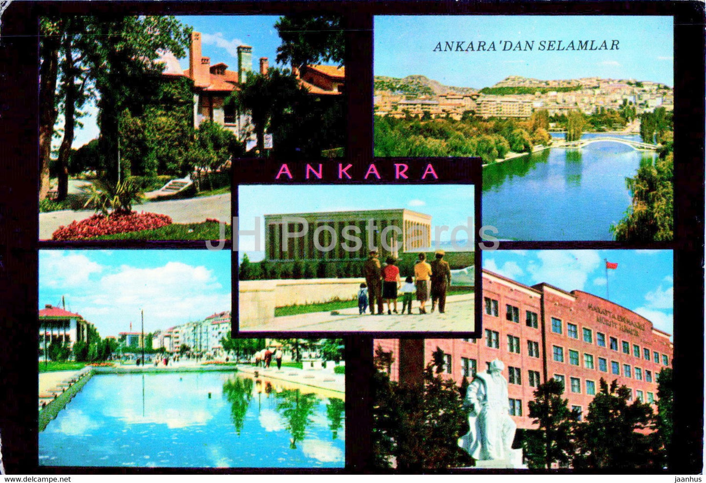 Ankara - some views from the city - AND - 1993 - Turkey - used - JH Postcards