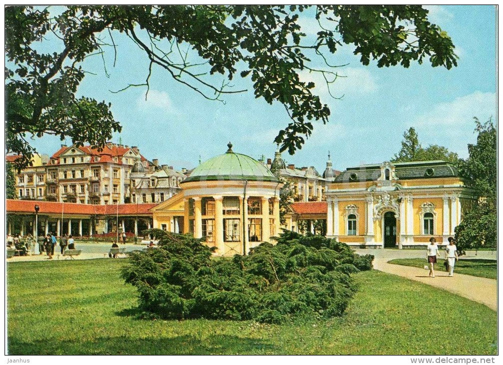 Frantiskovy Lazne - spa - Franz Spring - pavilion - Frantiskuv pramen - Czechoslovakia - Czech - unused - JH Postcards