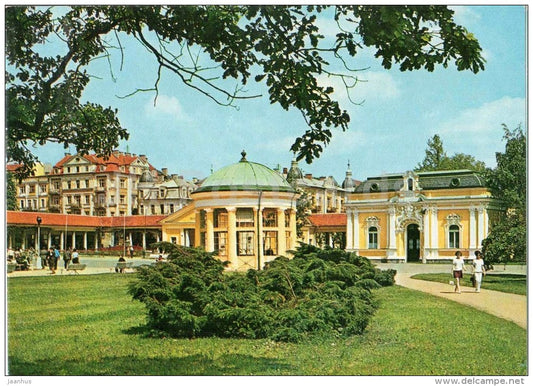 Frantiskovy Lazne - spa - Franz Spring - pavilion - Frantiskuv pramen - Czechoslovakia - Czech - unused - JH Postcards