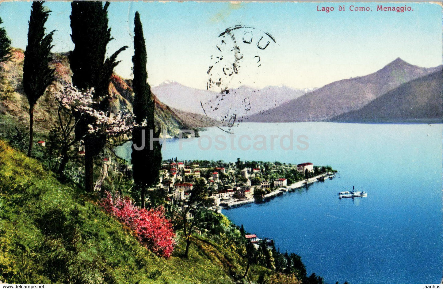 Lago di Como - Menaggio - 5033 - old postcard - Italy - used - JH Postcards