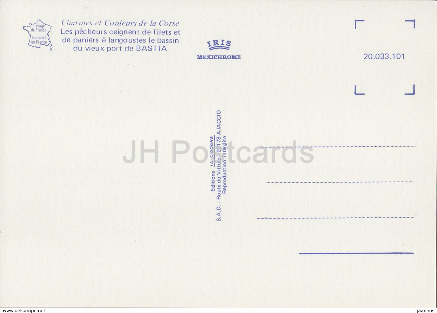 Les pecheurs ceignent de filets et de paniers a langoustes le bassin du vieux port de Bastia - fisherman France - unused