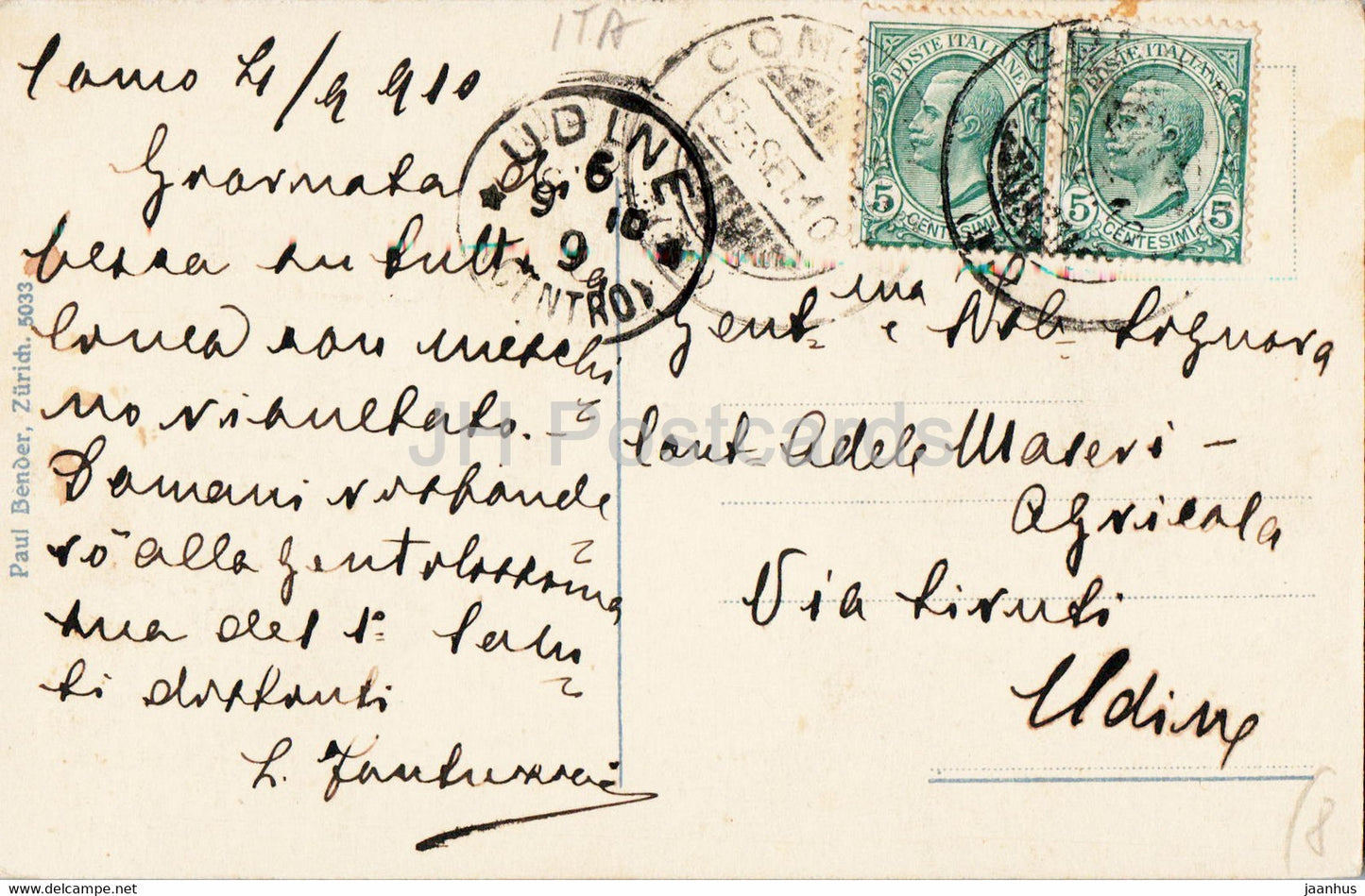 Lago di Como - Menaggio - 5033 - alte Postkarte - Italien - gebraucht