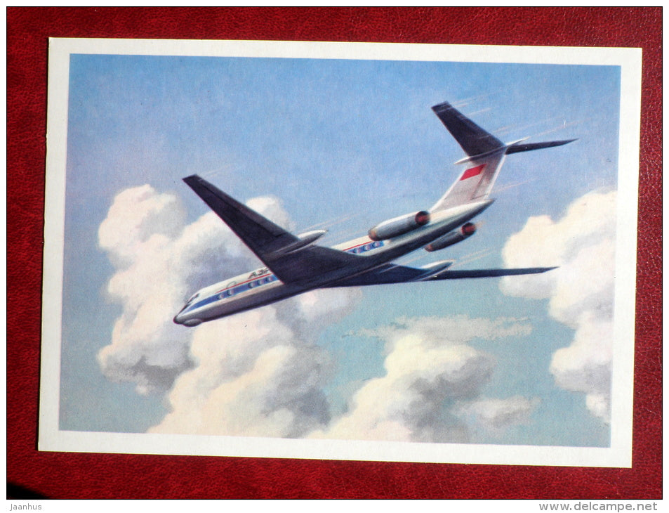 TU-134 - russian airliner - airplanes - 1979 - Russia USSR - unused - JH Postcards