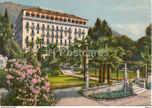 Parkhotel Locarno - hotel - 1957 - Switzerland - used - JH Postcards