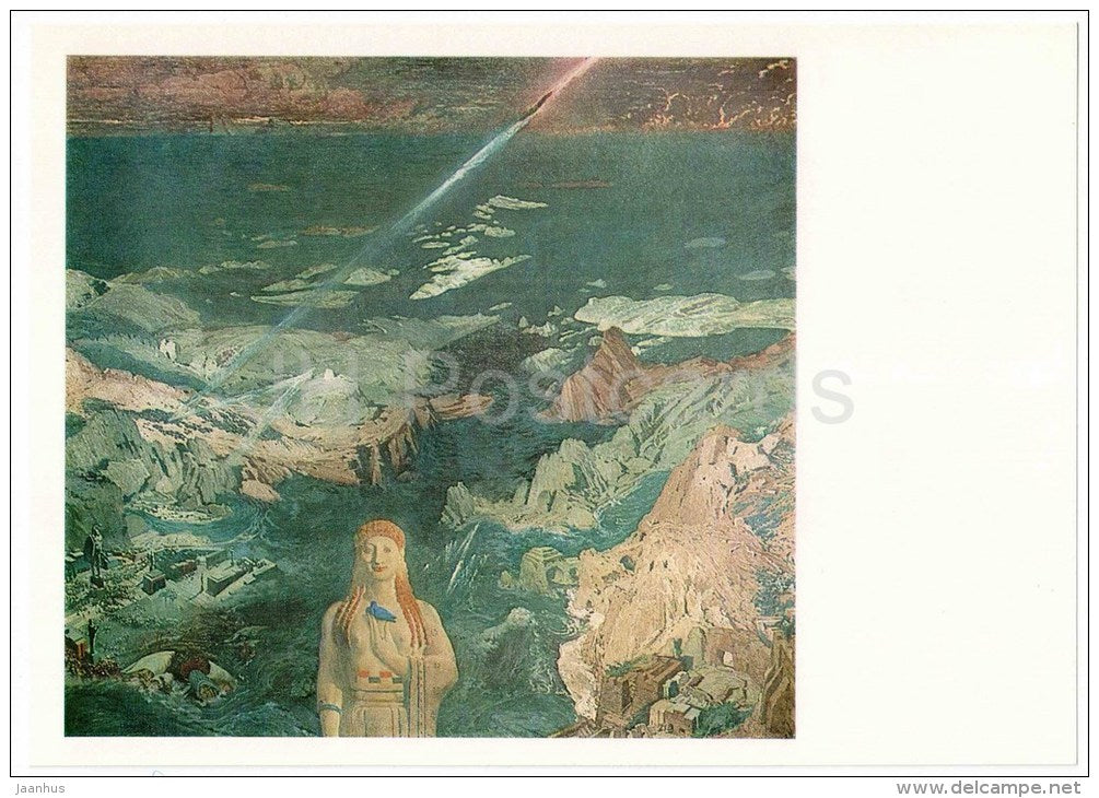 painting by Leon Bakst , Terror Antiquus , 1908 - large format postcard - russian art - unused - JH Postcards