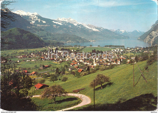 Walenstadt SG - Walensee - Murtschenstock - Glarneralpen - 1978 - Switzerland - used - JH Postcards