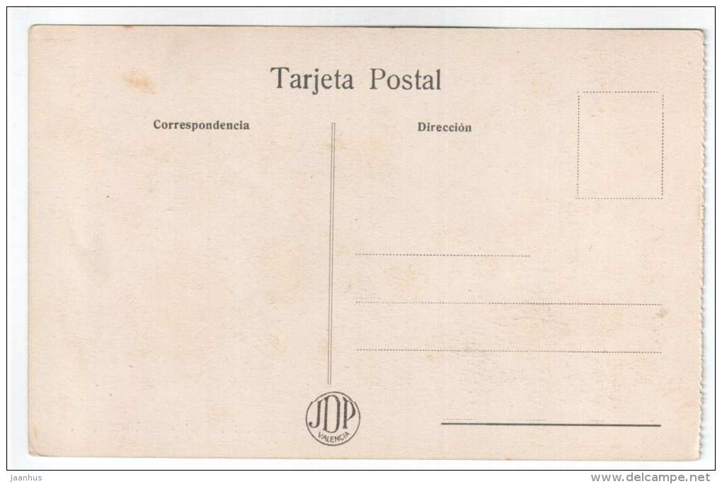 Viveros , un detalle - Valencia - nursery garden - JDP Valencia - old postcard - Spain - unused - JH Postcards