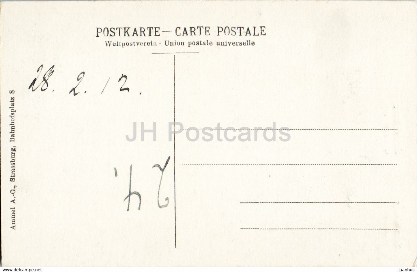 Strasbourg i E - Strasbourg - Munster - Cathédrale - cathédrale - 981 - carte postale ancienne - 1912 - France - utilisé