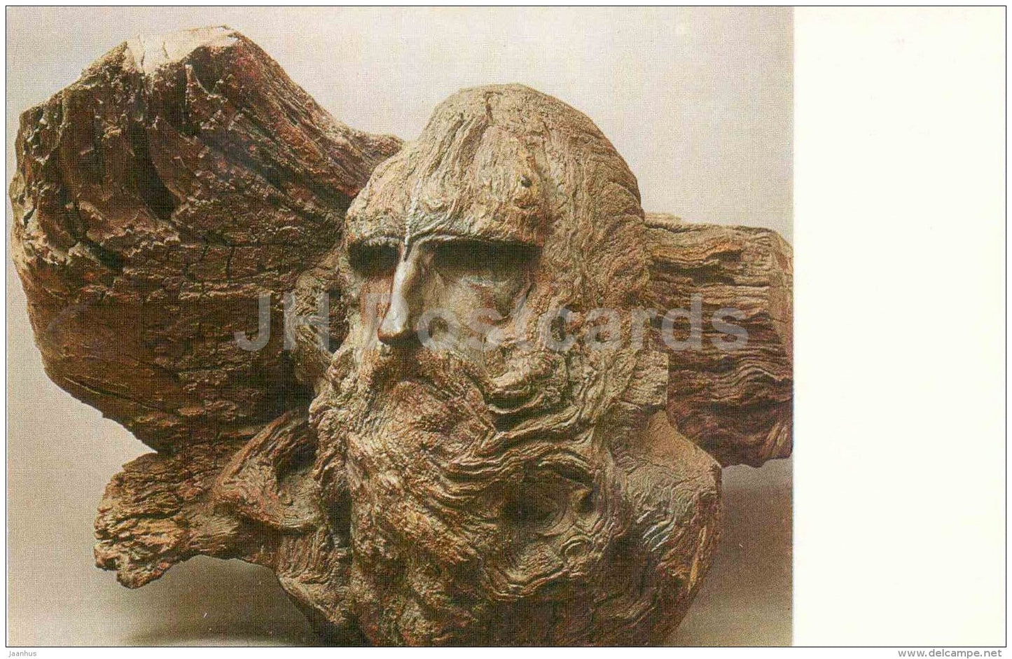 sculpture by Stepan Erzia - Alexander Nevsky , 1931 - russian , soviet , mordvin art - unused - JH Postcards