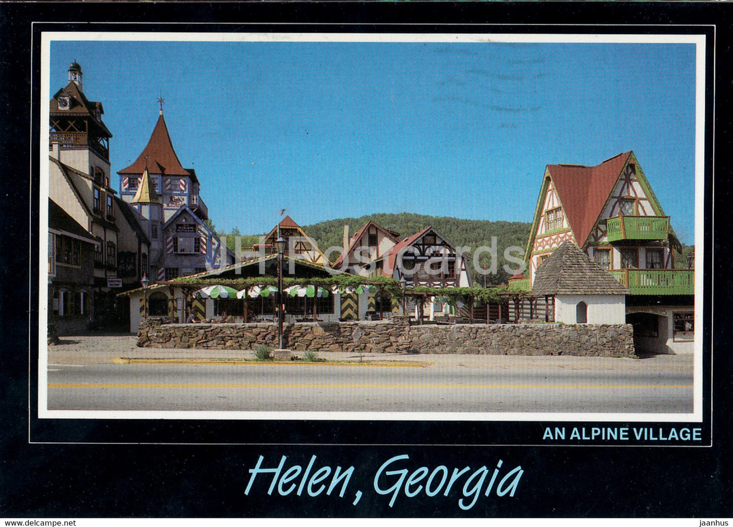 An Alpine Village - Helen - Georgia - 1988 - USA - used - JH Postcards
