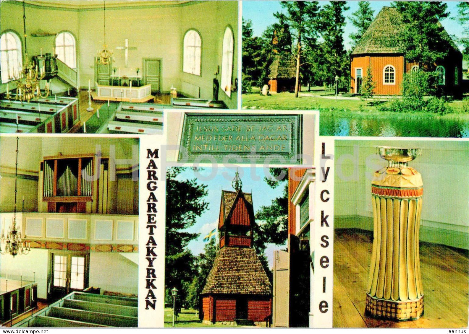 Margaretakyrkan - Gammplatsen - Lycksele - church - multiview - 2496 - Sweden – unused – JH Postcards