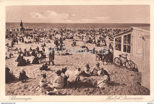 Scheveningen - Heerliik Saisonneder - beach - 55 - old postcard - 1929 - Belgium - used - JH Postcards