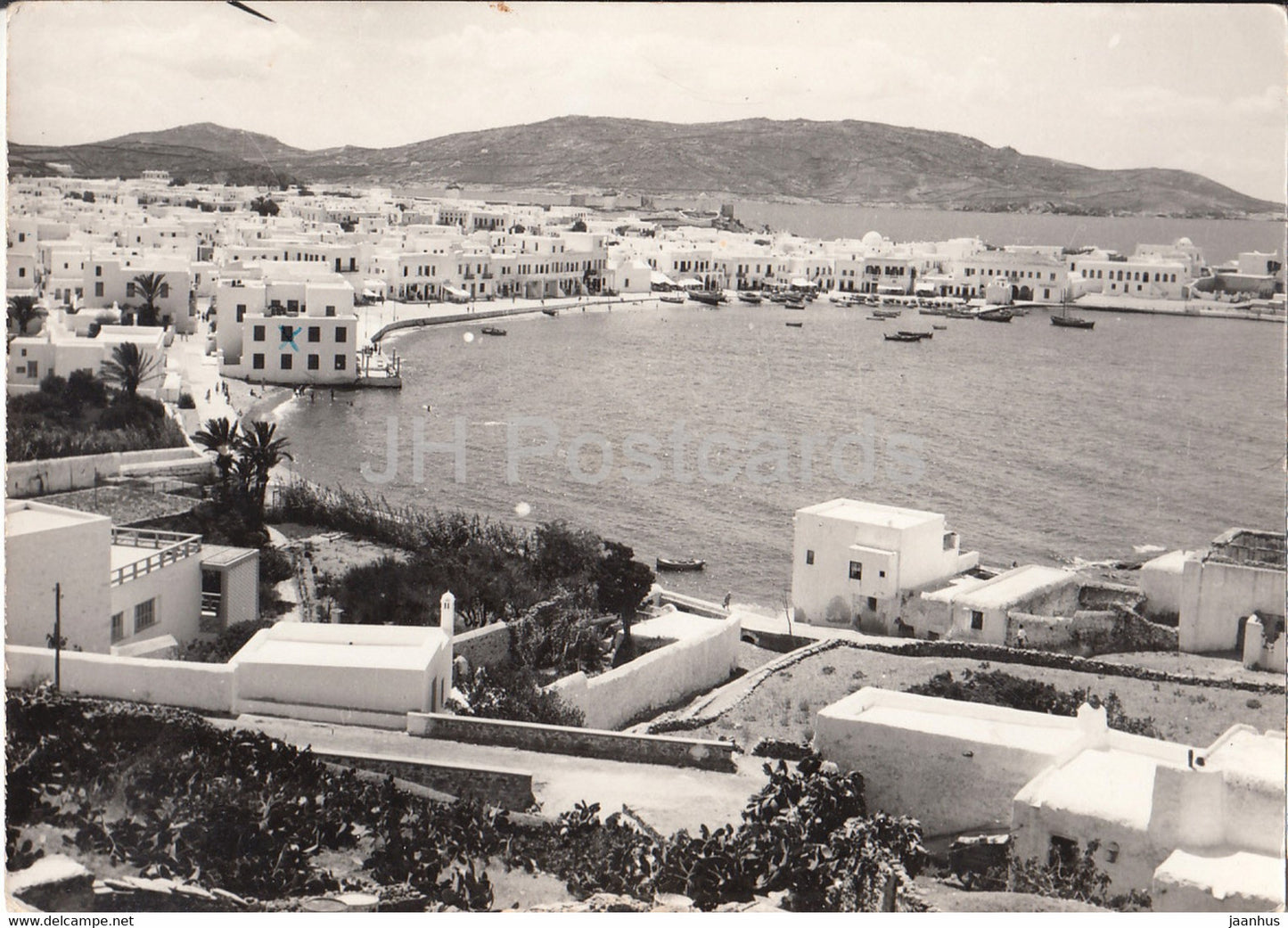 View of the Coast - sea - old postcard - 1959 - Greece - used - JH Postcards