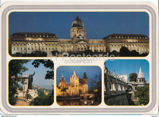 Budapest - castle hill - architecture - 2000 - Hungary - used - JH Postcards