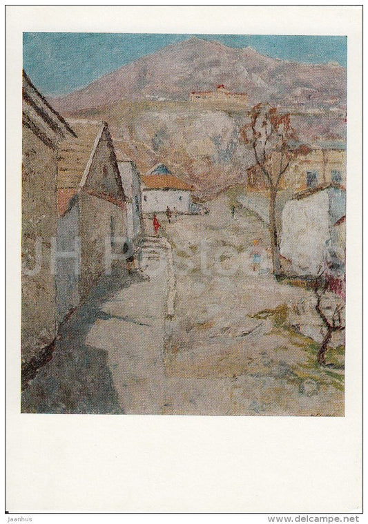 painting by A. Sotskov - Pyatigorsk . By Lermontov places , 1980 - Russian art - Russia USSR - 1987 - unused - JH Postcards
