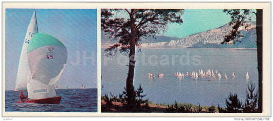 yachting races - sailing - Olympic Venues - 1978 - Russia USSR - unused - JH Postcards