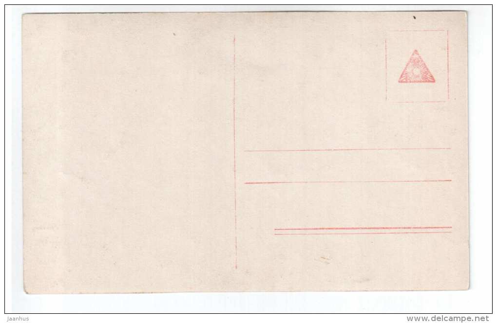 Man and woman - couple - flowers - 4305/2 - old postcard - unused - JH Postcards