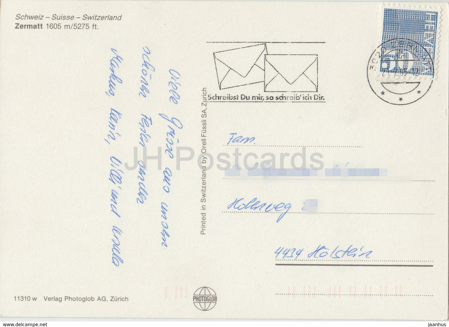 Zermatt 1605 m - multiview - 1983 - Suisse - occasion