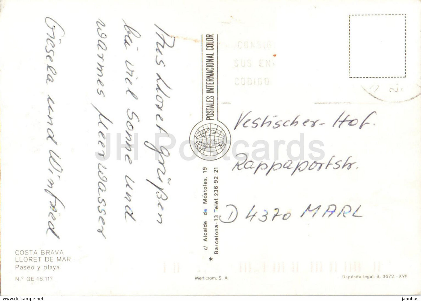 Costa Brava - Lloret de Mar - plage - 46177 - Espagne - occasion