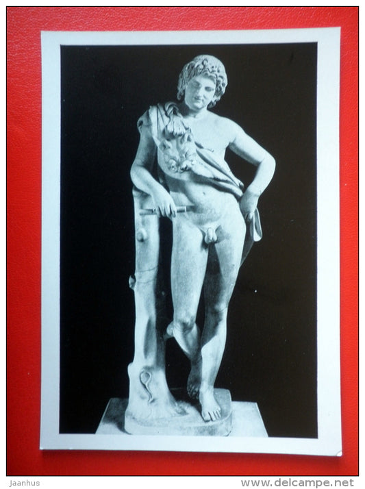 Resting Satyr , roman copy - Ancient Greece - Antique sculpture in the Hermitage - 1964 - Russia USSR - unused - JH Postcards