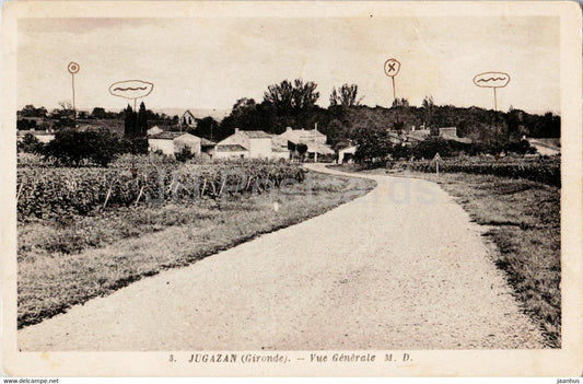 Jugazan - Vue Generale - 3 - old postcard - 1940 - France - used - JH Postcards