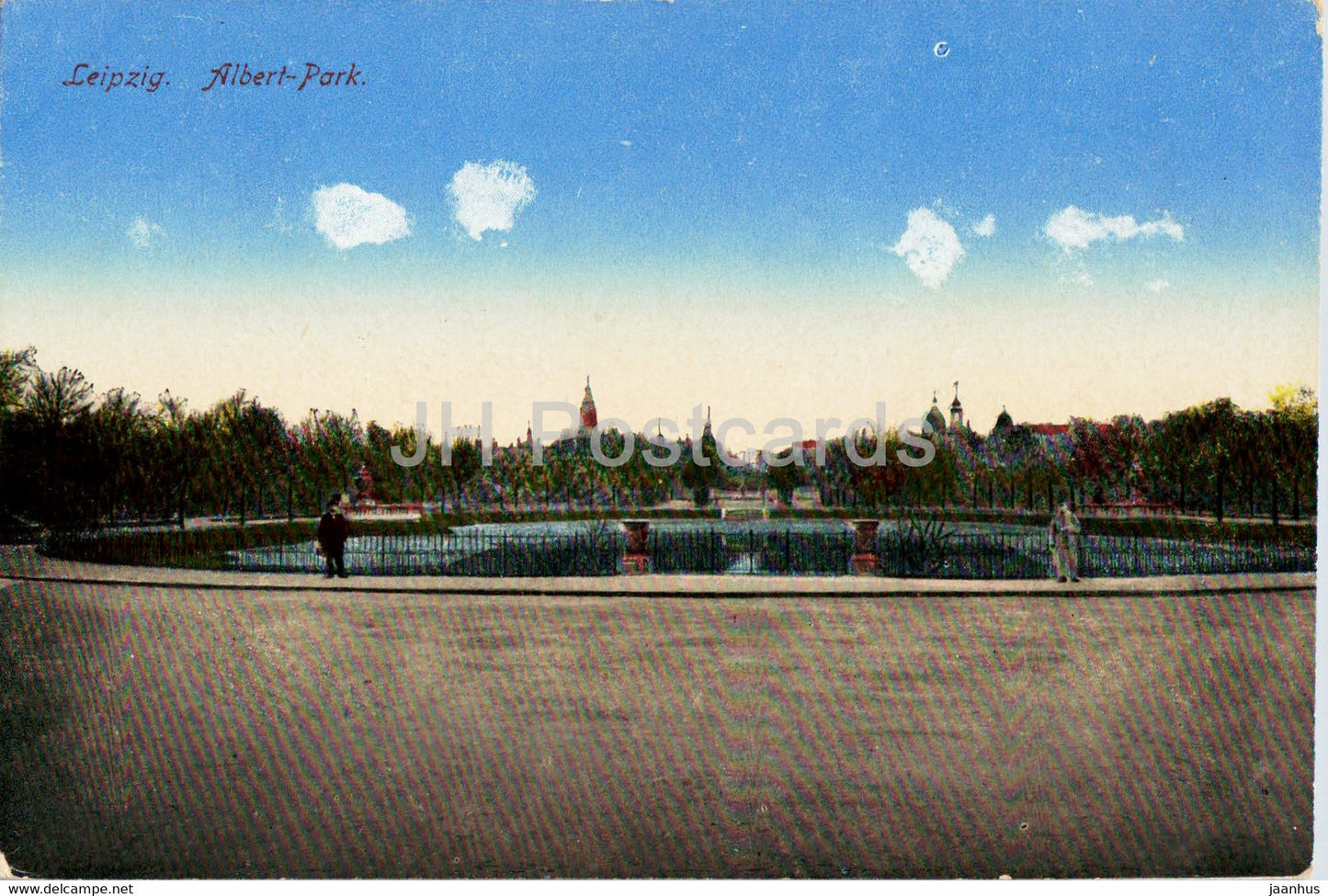 Leipzig - Albert Park - 34 - old postcard - Germany - unused - JH Postcards