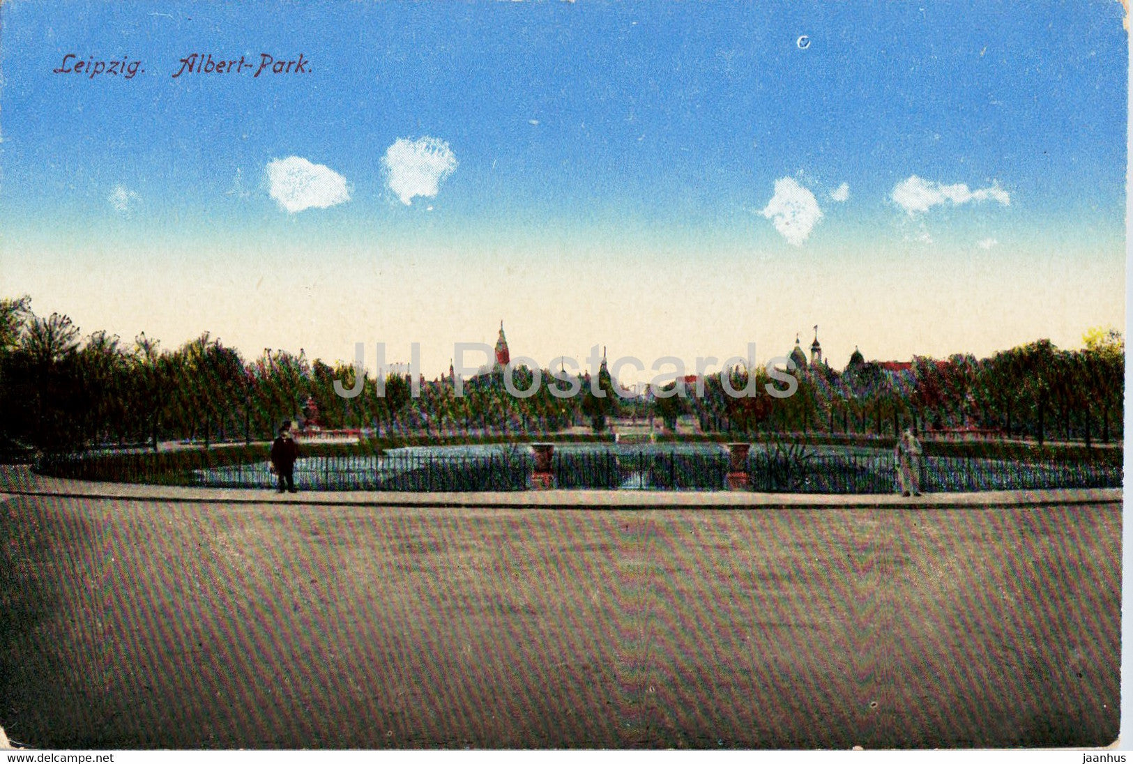 Leipzig - Albert Park - 34 - old postcard - Germany - unused - JH Postcards