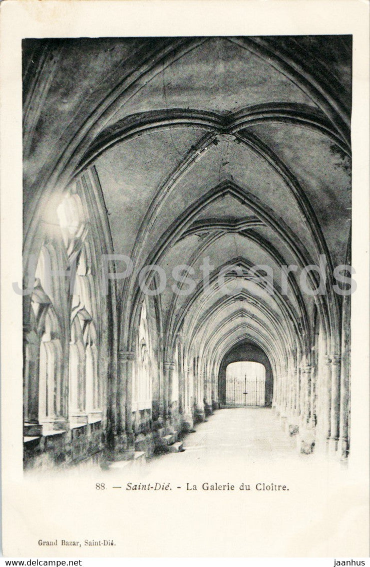 Saint Die - La Galerie du Cloitre - 88 - old postcard - France - unused - JH Postcards