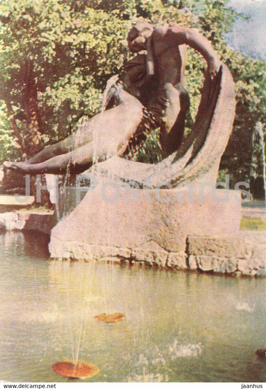 Palanga - Jurate and Kastytis - sculpture - 1 - Lithuania USSR - unused - JH Postcards