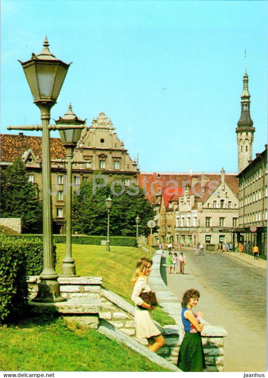 Tallinn - Harju street - Intourist - Estonia USSR - unused - JH Postcards