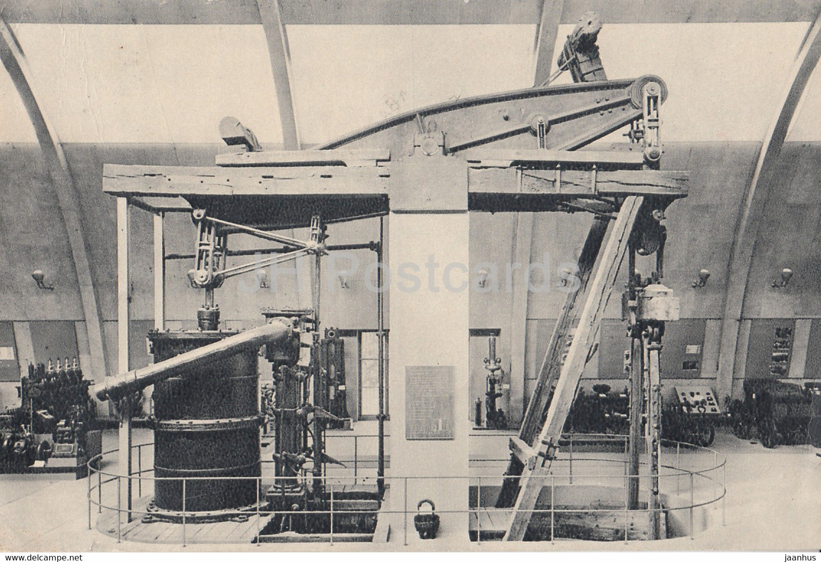 Pumping machine from Hogana's coal minesbuilt by Samuel Owen - Technical Museum - 1960 - Sweden - used - JH Postcards