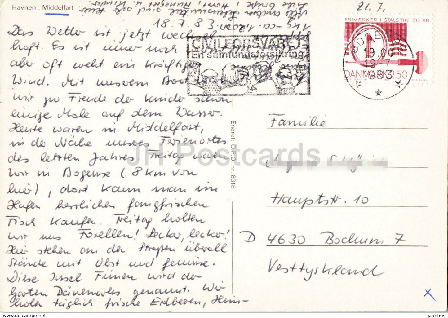 Middelfart - The Port - boat - 1983 - Denmark - used