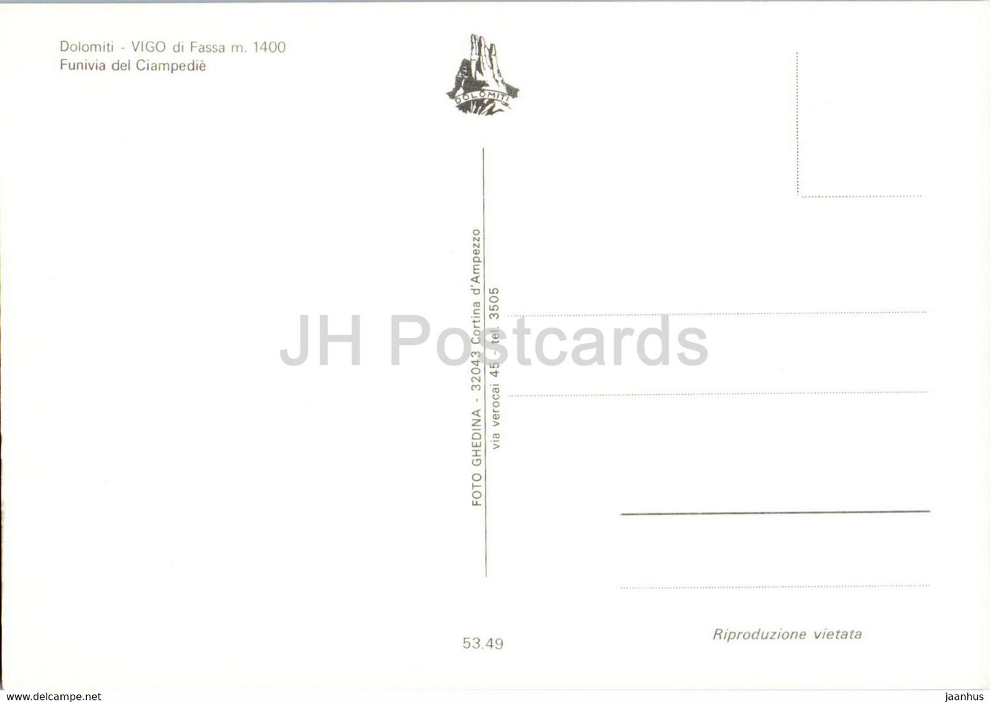 Vigo di Fassa - Funivia del Ciampedie - cable car - Italy - unused