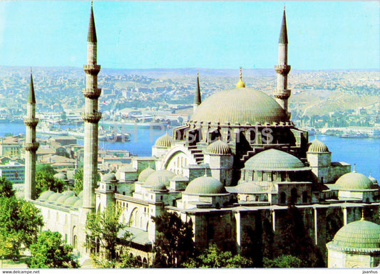 Istanbul - Suleymaniye Mosque and Golden Horn - Karakter - Turkey - unused - JH Postcards