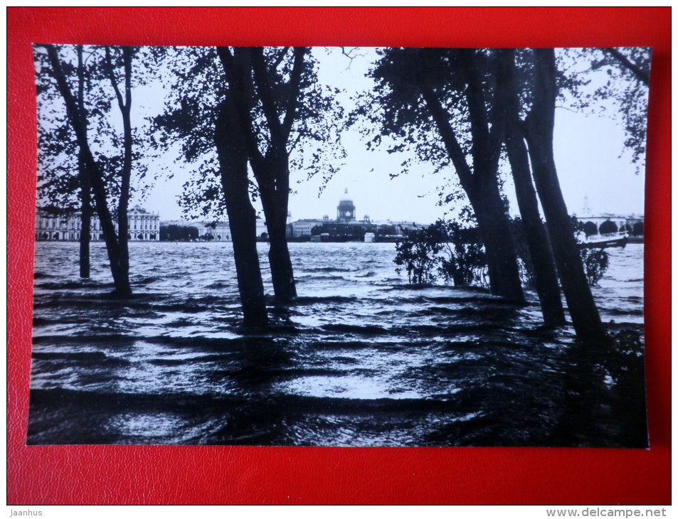 Flood - Neva river - Leningrad - St. Petersburg - 1983 - Russia USSR - unused - JH Postcards