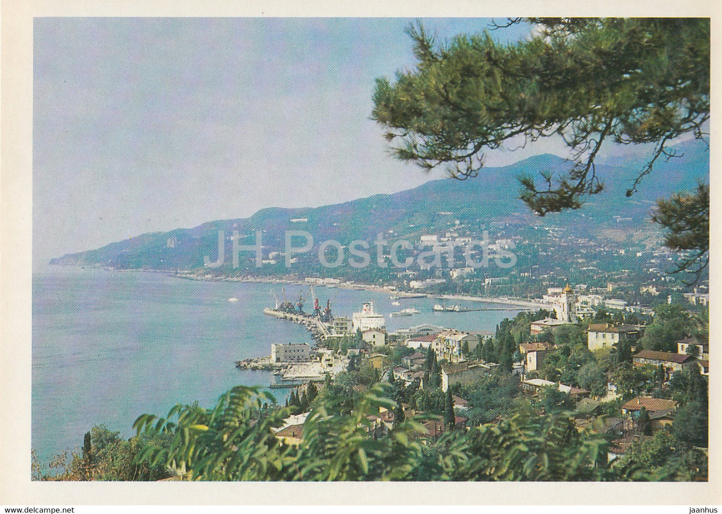 Yalta - city panorama - Crimea - 1981 - Ukraine USSR - unused - JH Postcards