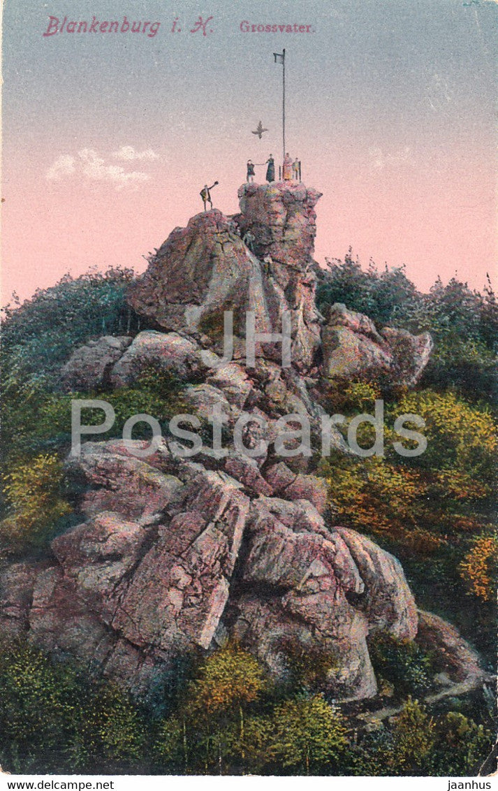 Blankenburg i Harz - Grossvater - 14278 - old postcard - 1925 - Germany - used - JH Postcards