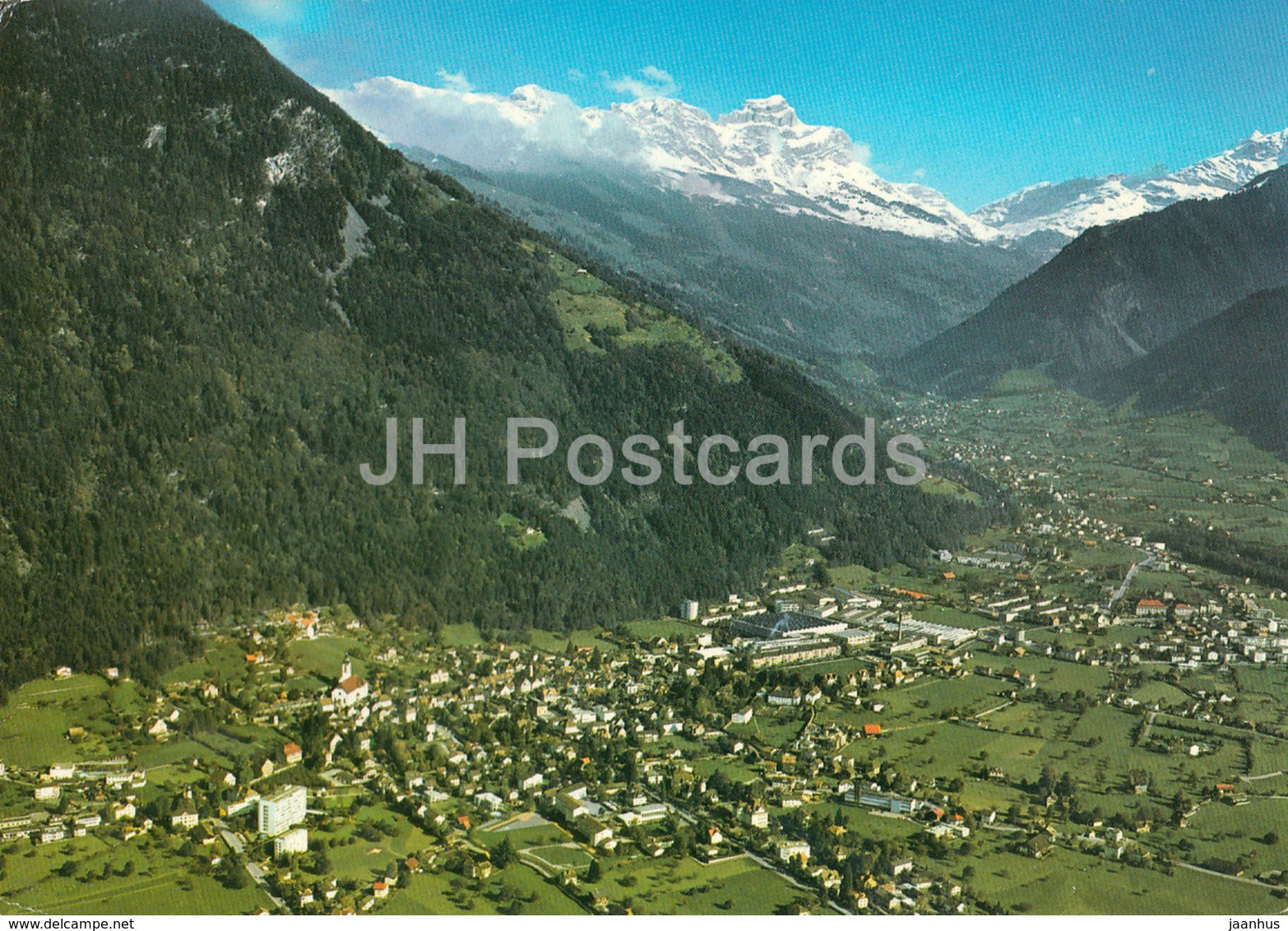 Altdorf mit Schachental - Klausenpass - Windgalle und Claridenstock - 6460 - Switzerland - used - JH Postcards