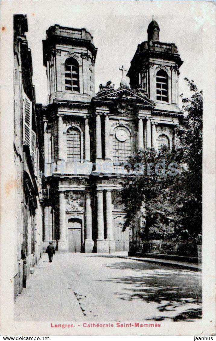 Langres - Cathedrale St Mammes - cathedral - 1930 - old postcard - France - used - JH Postcards