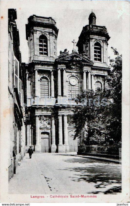 Langres - Cathedrale St Mammes - cathedral - 1930 - old postcard - France - used - JH Postcards