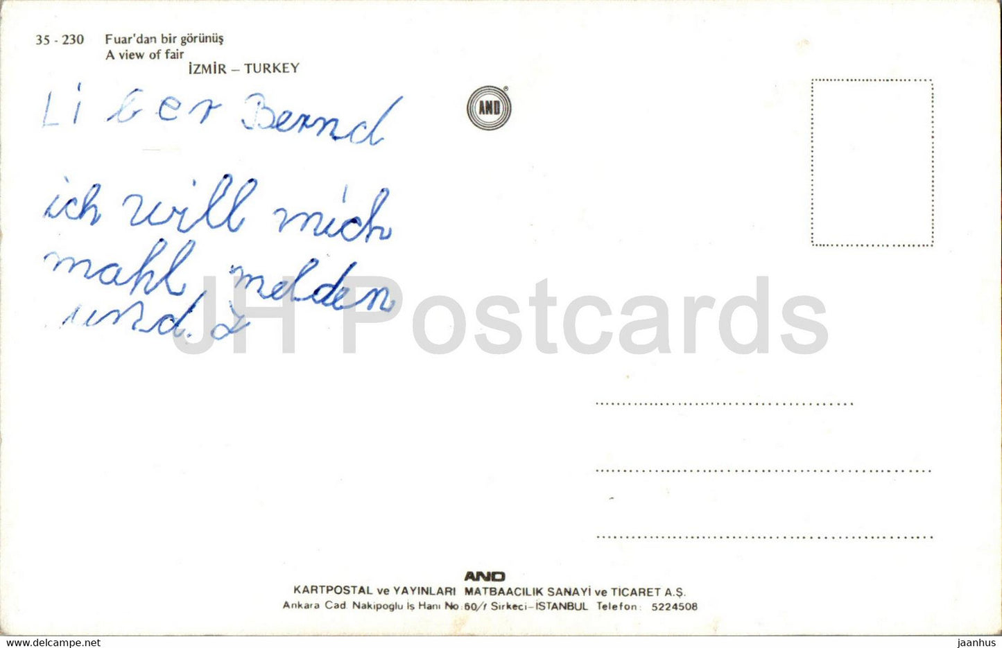 Izmir - Une vue de la foire - 35-230 - Turquie - d'occasion