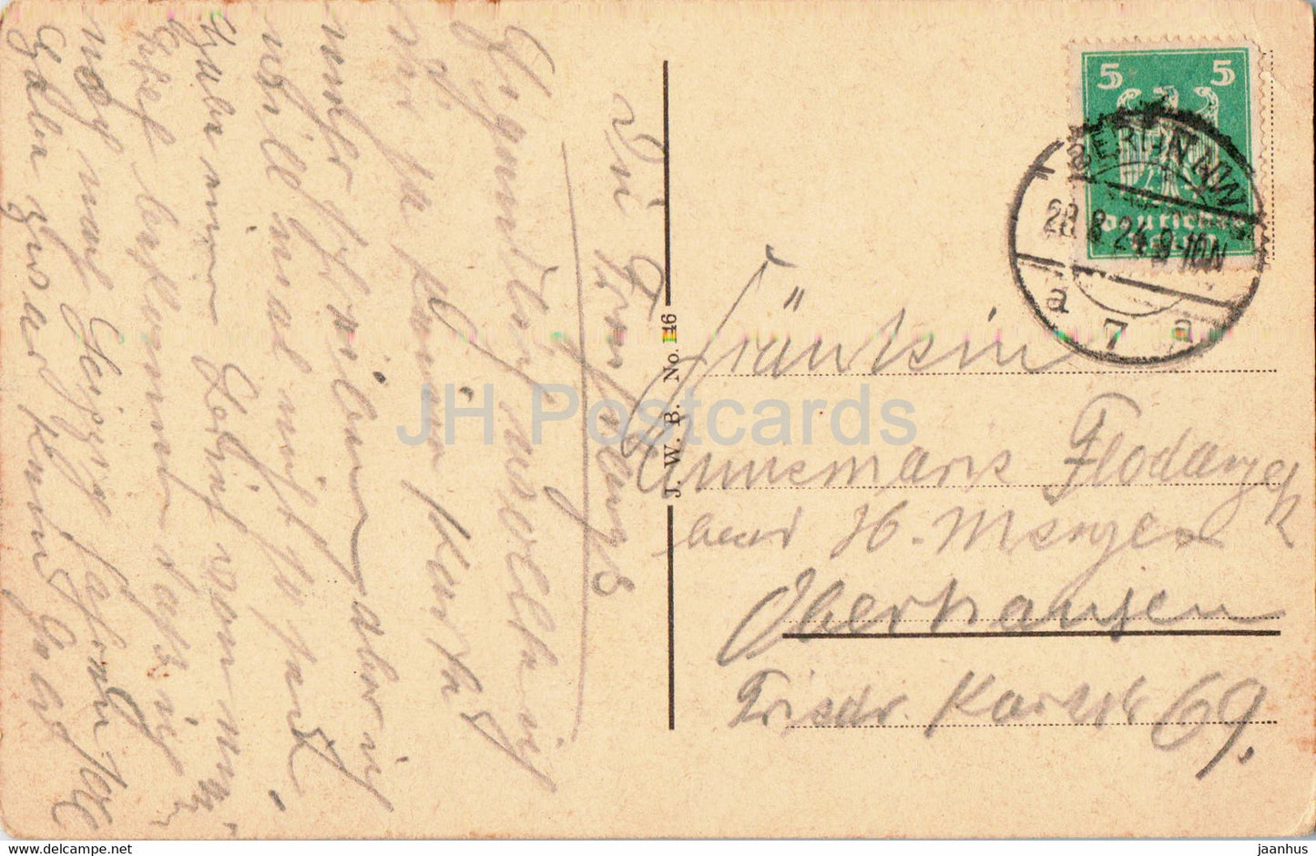 Berlin - Schloss und Kaiser Wilhelm Brucke - château - pont - carte postale ancienne - 1924 - Allemagne - utilisé