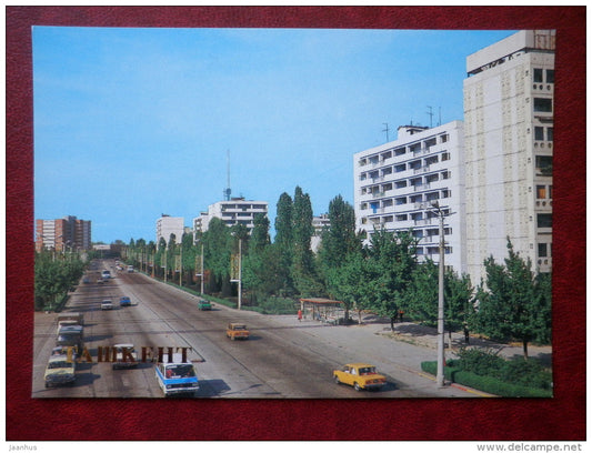 Lenin Prospekt - Tashkent - 1988 - Uzbekistan USSR - unused - JH Postcards