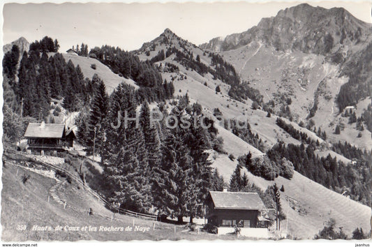 Hauts de Caux et les Rochers de Naye - 350 - Switzerland - 1958 - used - JH Postcards