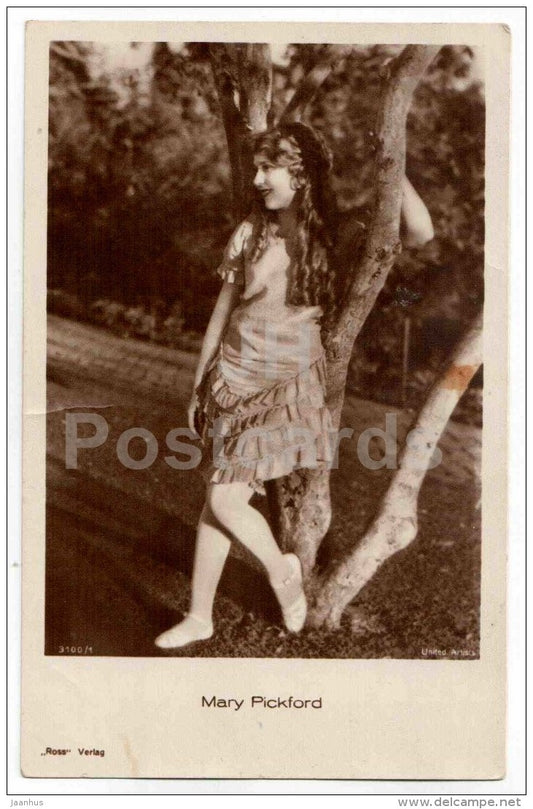 Mary Pickford - movie actress - film - 3100/1 - old postcard - Germany - used - JH Postcards