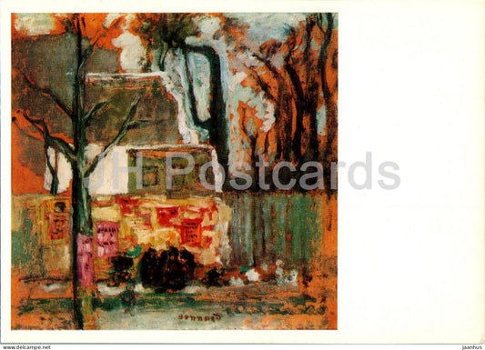painting by Pierre Bonnard - Corner in Paris - French art - 1977 - Russia USSR - unused - JH Postcards