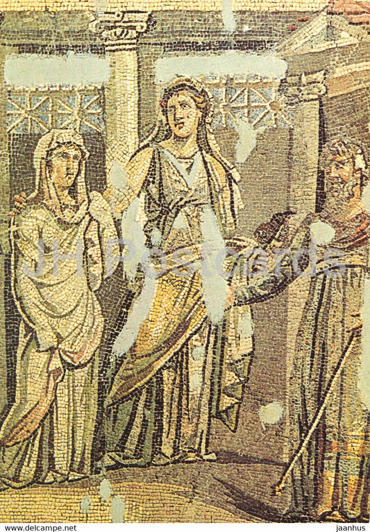 Iphigleneia in Aulis - mosaic - 1987 - Turkey - used - JH Postcards