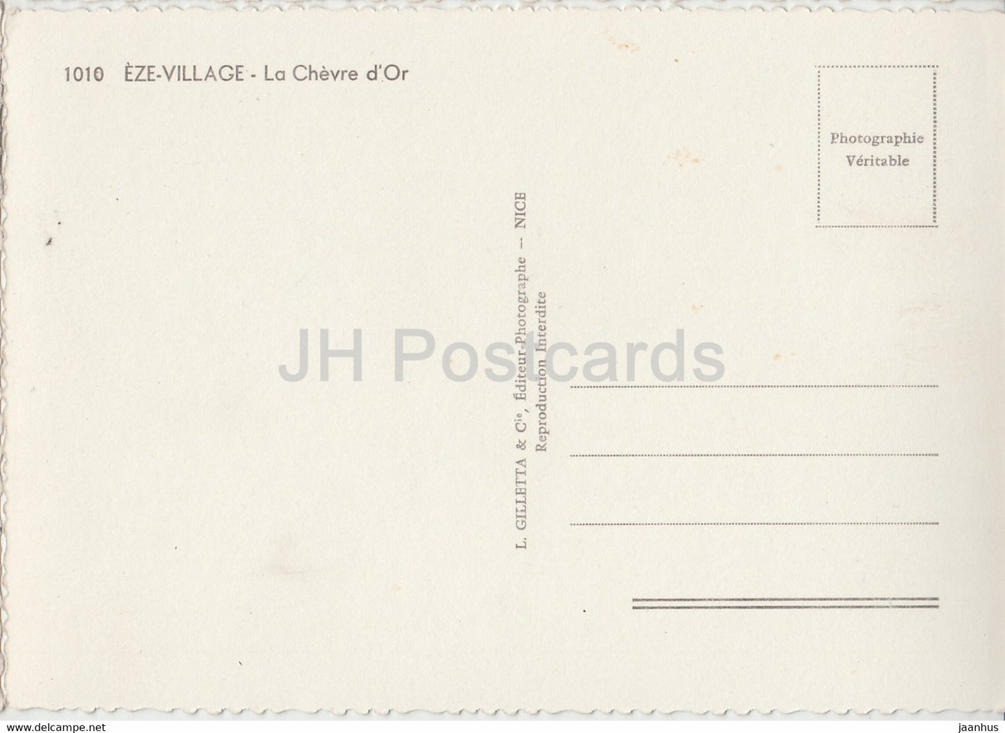 Eze Village - La Chèvre d'Or - 1010 - France - inutilisé